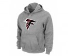 Atlanta Falcons Logo Pullover Hoodie Grey