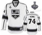 nhl jerseys los angeles kings #74 king white-black[2014 stanley cup]