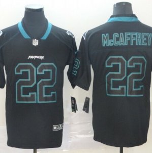 Nike Panthers #22 Christian McCaffrey Black Shadow Legend Limited Jersey