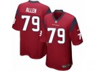 Mens Nike Houston Texans #79 Jeff Allen Game Red Alternate NFL Jersey