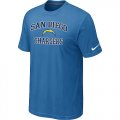 San Diego Chargers Heart & Soul light Blue T-Shirt