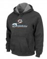Miami Dolphins Authentic Logo Pullover Hoodie D.Grey