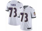 Mens Nike Baltimore Ravens #73 Marshal Yanda Vapor Untouchable Limited White NFL Jersey