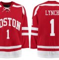 Boston University Terriers BU #1 Nico Lynch Red Stitched