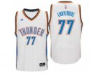 Mens Oklahoma City Thunder #77 Joffrey Lauvergne adidas White New Swingman Home Jersey