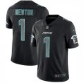 Nike Panthers #1 Cam Newton Black Vapor Impact Limited Jersey