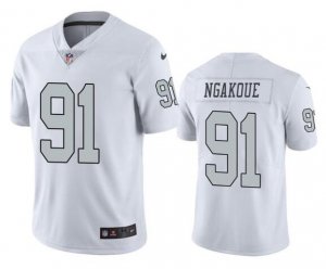 Nike Raider #91 Yannick Ngakoue White Color Rush Limited Jersey