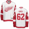 Mens Reebok Detroit Red Wings #62 Thomas Vanek Authentic White Away NHL Jersey