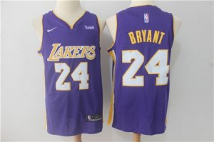 Lakers #24 Kobe Bryant Purple Nike Swingman Jersey