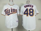 mlb Minnesota Twins #48 hunter white jerseys