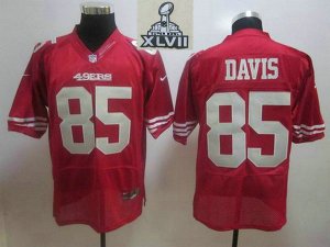 2013 Super Bowl XLVII NEW San Francisco 49ers 85 Vernon Davis Red Elite new