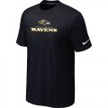 Nike Baltimore Ravens Authentic Logo T-Shirt Black