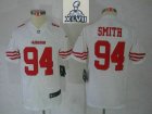 2013 Super Bowl XLVII Youth NEW NFL San Francisco 49ers #94 Justin Smith White(Youth Limited)