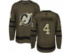 Adidas New Jersey Devils #4 Scott Stevens Green Salute to Service Stitched NHL Jersey