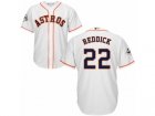 Houston Astros #22 Josh Reddick Replica White Home 2017 World Series Bound Cool Base MLB Jersey