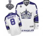 nhl jerseys los angeles kings #8 doughty white-purple[2014 stanley cup]