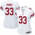 Womens Nike New York Giants #33 Bobby Rainey Limited White NFL Jersey
