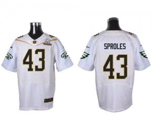 2016 Pro Bowl Nike Philadelphia Eagles #43 Darren Sproles white jerseys(Elite)