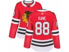 Womens Adidas Chicago Blackhawks #88 Patrick Kane Authentic Red Home NHL Jersey
