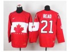 nhl jerseys team canada #21 read red[2014 world championship][read]