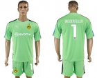 2017-18 Dortmund 1 WEIDENFELLER Green Goalkeeper Soccer Jersey