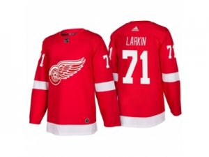 Mens Detroit Red Wings #71 Dylan Larkin Red Home 2017-2018 adidas Hockey Stitched NHL Jersey