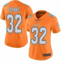 Women's Nike Miami Dolphins #32 Kenyan Drake Limited Orange Rush NFL Jersey