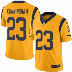 Mens Nike Los Angeles Rams #23 Benny Cunningham Limited Gold Rush NFL Jersey