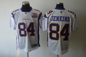 nfl minnesota vikings #84 jenkins white[50th patch][[jenkins]