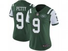 Women Nike New York Jets #9 Bryce Petty Vapor Untouchable Limited Green Team Color NFL Jersey