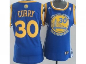 Women Golden State Warriors #30 Stephen Curry blue[Revolution 30 Swingman]
