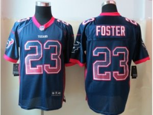 Nike Houston Texans #23 Foster Blue Jerseys(Drift Fashion Elite)