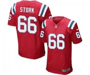 Mens Nike New England Patriots #66 Bryan Stork Elite Red Alternate NFL Jersey