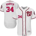 2016 Men Washington Nationals #34 Bryce Harper Majestic white Flexbase Authentic Collection Player Jersey