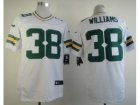 Nike NFL Jerseys Green Bay Packers #38 Tramon Williams white Jerseys(Elite)