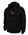 Arizona Cardinals Authentic Logo Pullover Hoodie Black