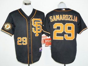 San Francisco Giants #29 Jeff Samardzija Black 2016 Cool Base Stitched Baseball Jersey