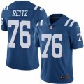 Mens Nike Indianapolis Colts #76 Joe Reitz Limited Royal Blue Rush NFL Jersey