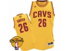 Mens Adidas Cleveland Cavaliers #26 Kyle Korver Swingman Gold Alternate 2017 The Finals Patch NBA Jersey