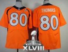 Nike Denver Broncos #80 Julius Thomas Orange Team Color Super Bowl XLVIII NFL Jersey(2014 New Elite)