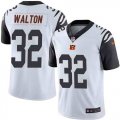 Nike Bengals #32 Mark Walton White Color Rush Limited Jersey