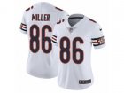 Women Nike Chicago Bears #86 Zach Miller Vapor Untouchable Limited White NFL Jersey