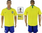 Brazil Home 2018 FIFA World Cup Mens Customized Jersey