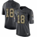 Mens Nike Minnesota Vikings #18 Jeff Locke Limited Black 2016 Salute to Service NFL Jersey