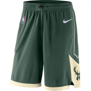 Men Milwaukee Bucks Nike Green Icon Swingman Basketball Shorts