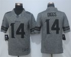 Nike Minnesota Vikings #14 Stefon Diggs Gray Men Stitched Gridiron Gray Jersey(Limited)