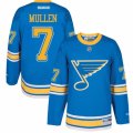 Mens Reebok St. Louis Blues #7 Joe Mullen Authentic Blue 2017 Winter Classic NHL Jersey