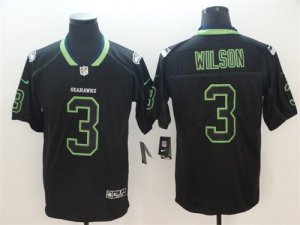 Nike Seahawks #3 Russell Wilson Black Shadow Legend Limited Jersey