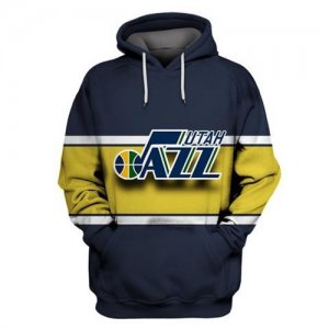 Jazz Navy All Stitched Hooded Sweatshirt