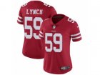 Women Nike San Francisco 49ers #59 Aaron Lynch Vapor Untouchable Limited Red Team Color NFL Jersey
